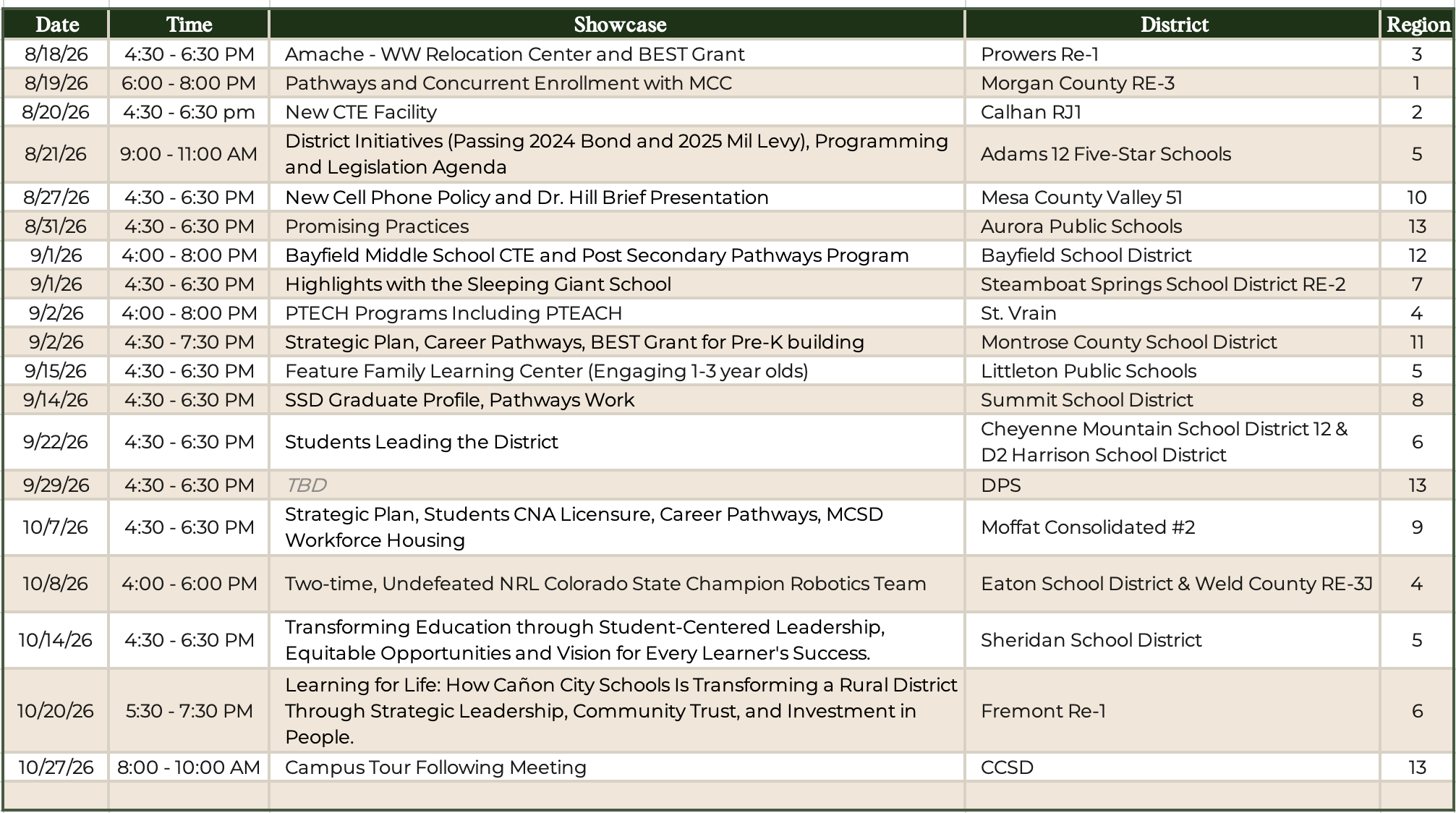 2026 CASB Regional Meetings Schedule.v6